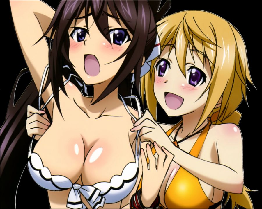 multiple anime girls in shower