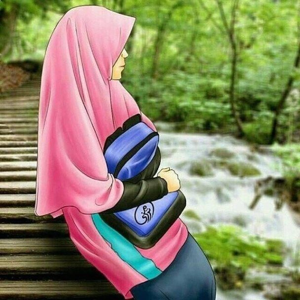 jilbab gadis amoy